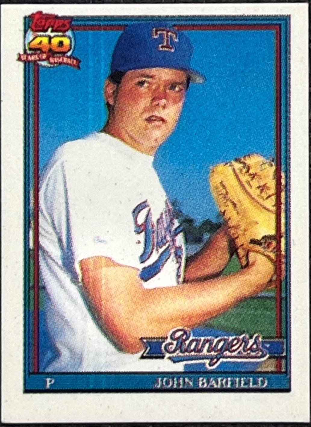 John Barfield #428 Baseball Cards 1991 Topps Micro