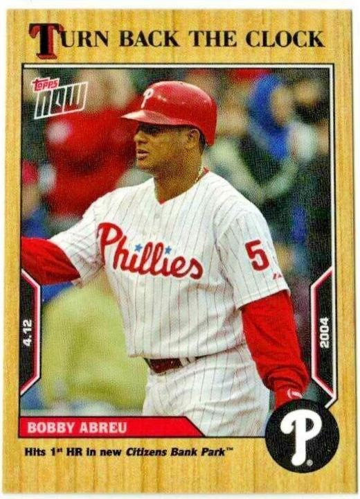 Bobby Abreu #13 Baseball Cards 2022 Topps Now Turn Back the Clock