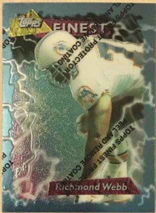 Richmond Webb #20 1995 Topps Finest Football