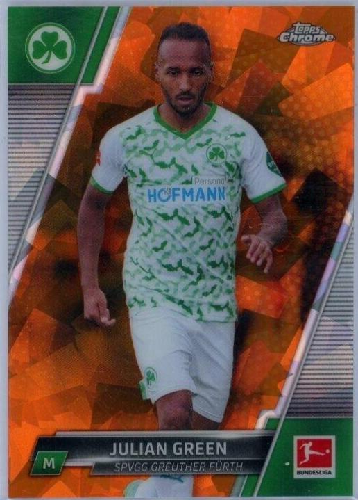 Julian Green #47 2021 Topps Chrome Bundesliga Sapphire Soccer