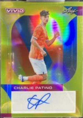 Charlie Patino #BA-CP1 Soccer Cards 2022 Leaf Vivid Autographs
