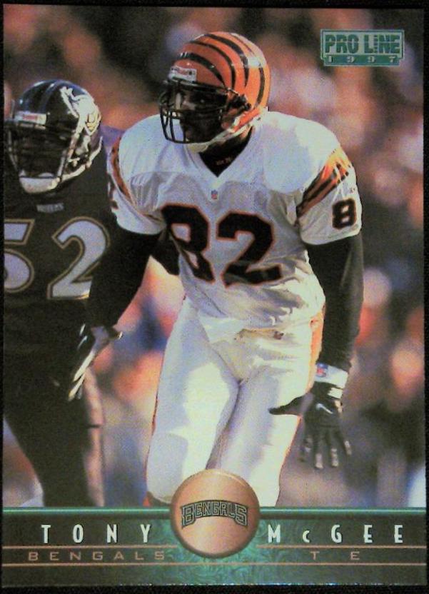 Tony McGee #61 Football Cards 1997 Pro Line