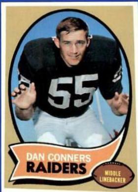 Dan Conners #6 Football Cards 1970 Topps