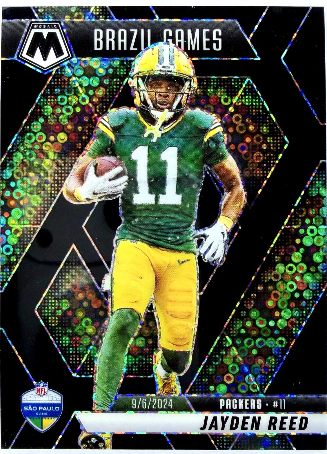 Jayden Reed [Mosaic No Huddle Black] #264 Prices | 2025 Panini Mosaic ...