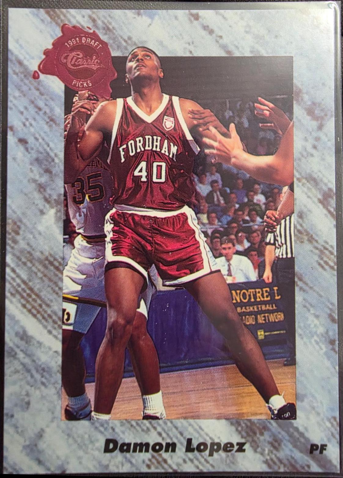 Damon Lopez #196 1991 Classic Basketball