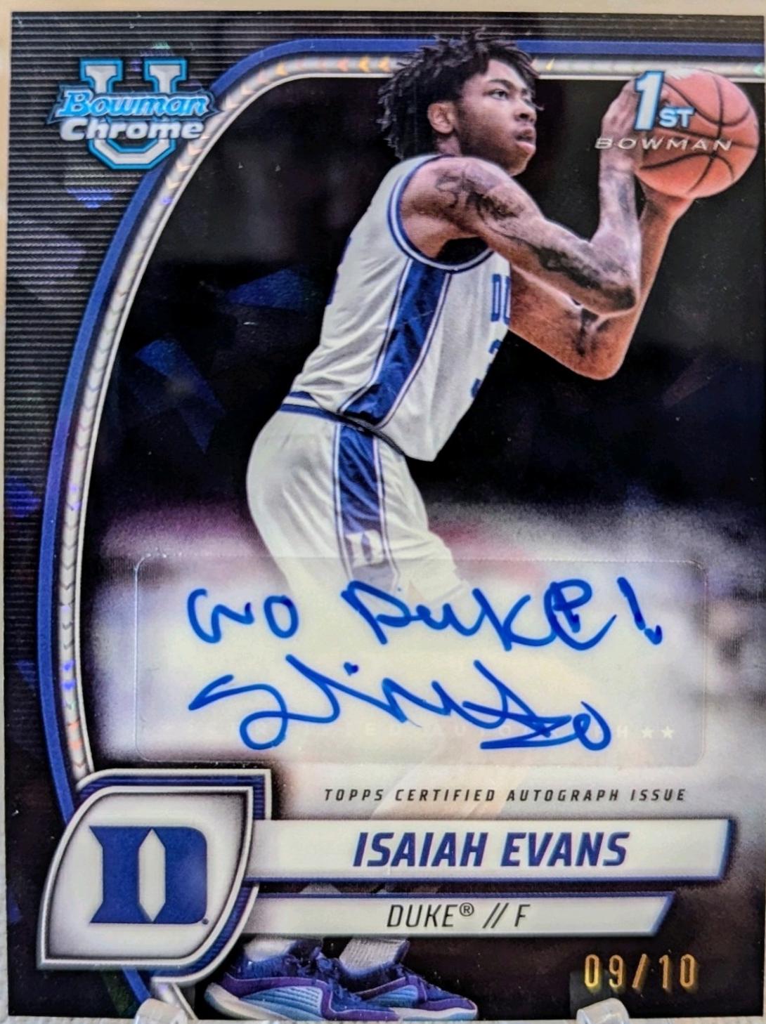 Isaiah Evans [Sapphire Prospect Autograph] #27