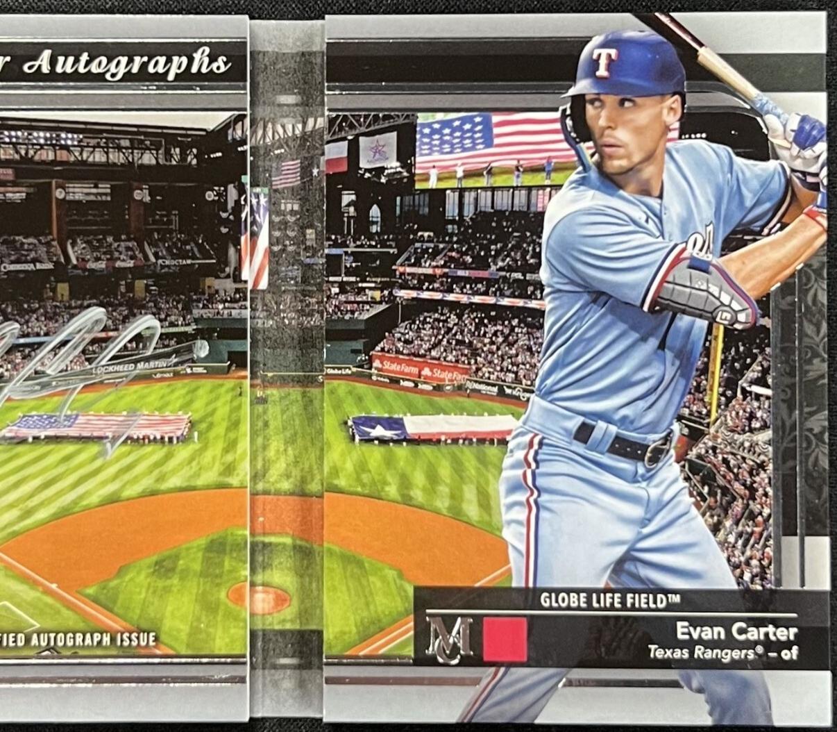 Evan Carter #AABC-EC Baseball Cards 2024 Topps Museum Collection Atelier Autograph