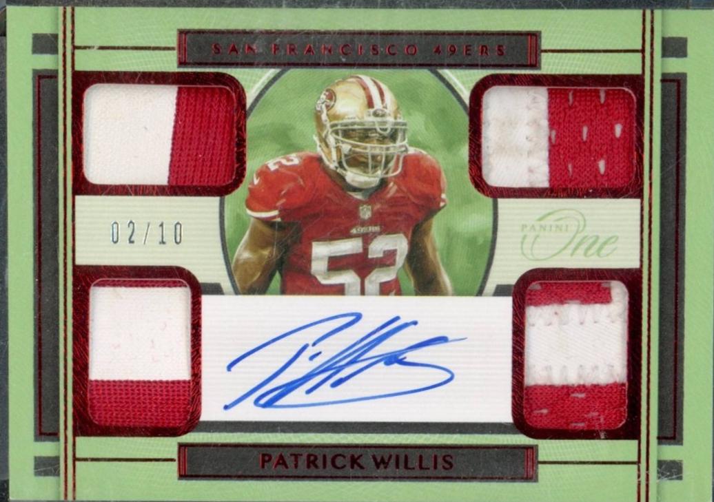 Patrick Willis [Quad Patch Autograph Red] #64