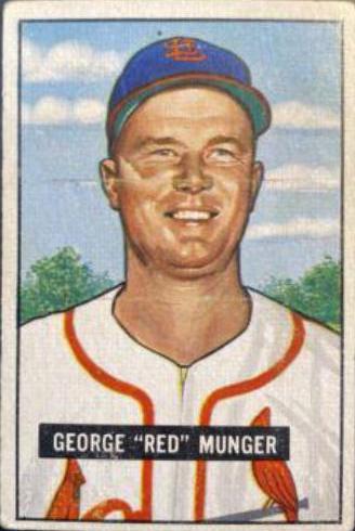 George Red Munger #11 Baseball Cards 1951 Bowman