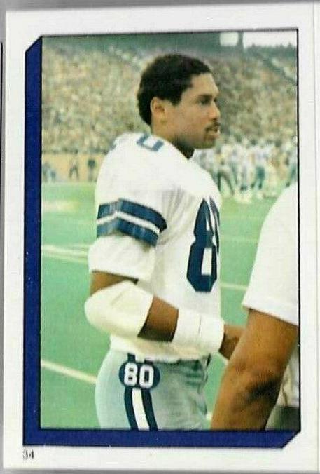 Tony Hill, Chip Banks Football Cards 1986 Topps Stickers