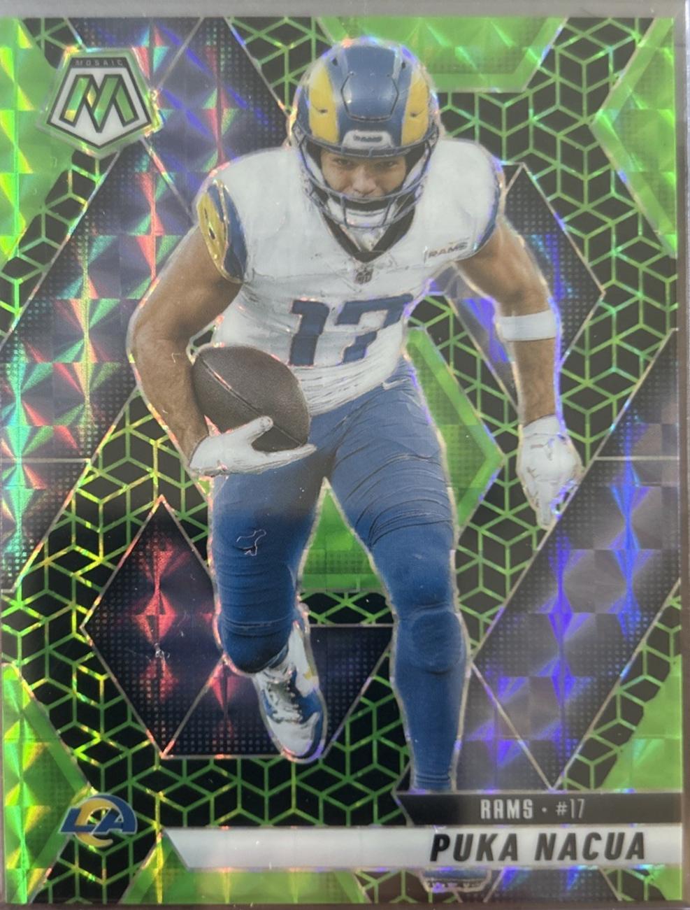 Puka Nacua [Mosaic Green Spectris] #102 Prices | 2025 Panini