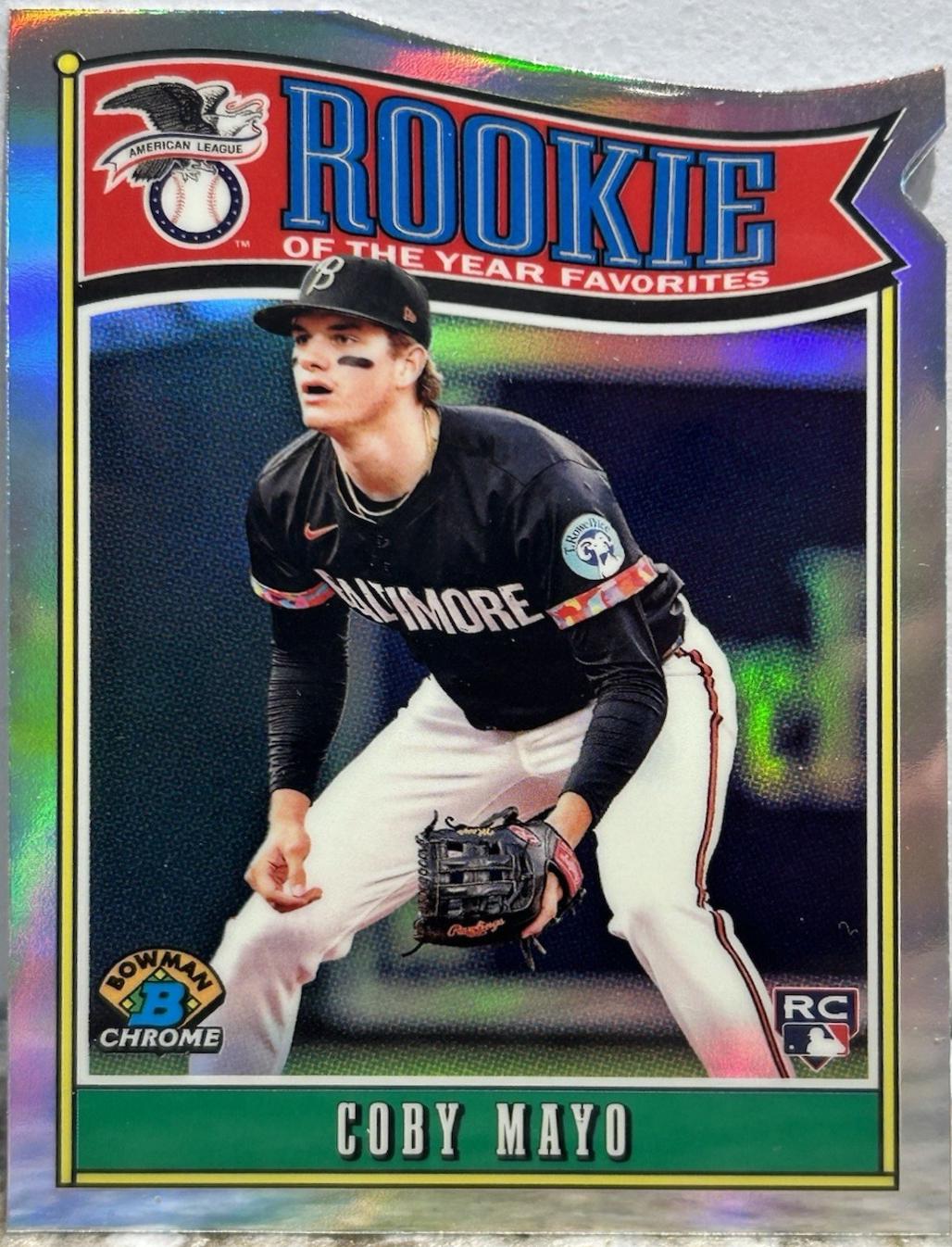 Coby Mayo #ROY-2 Baseball Cards 2025 Bowman Rookie of the Year Favorites