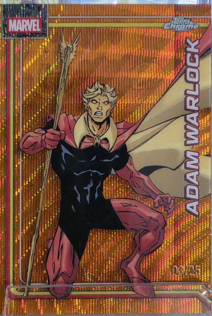 Adam Warlock Orange Wave Refractor