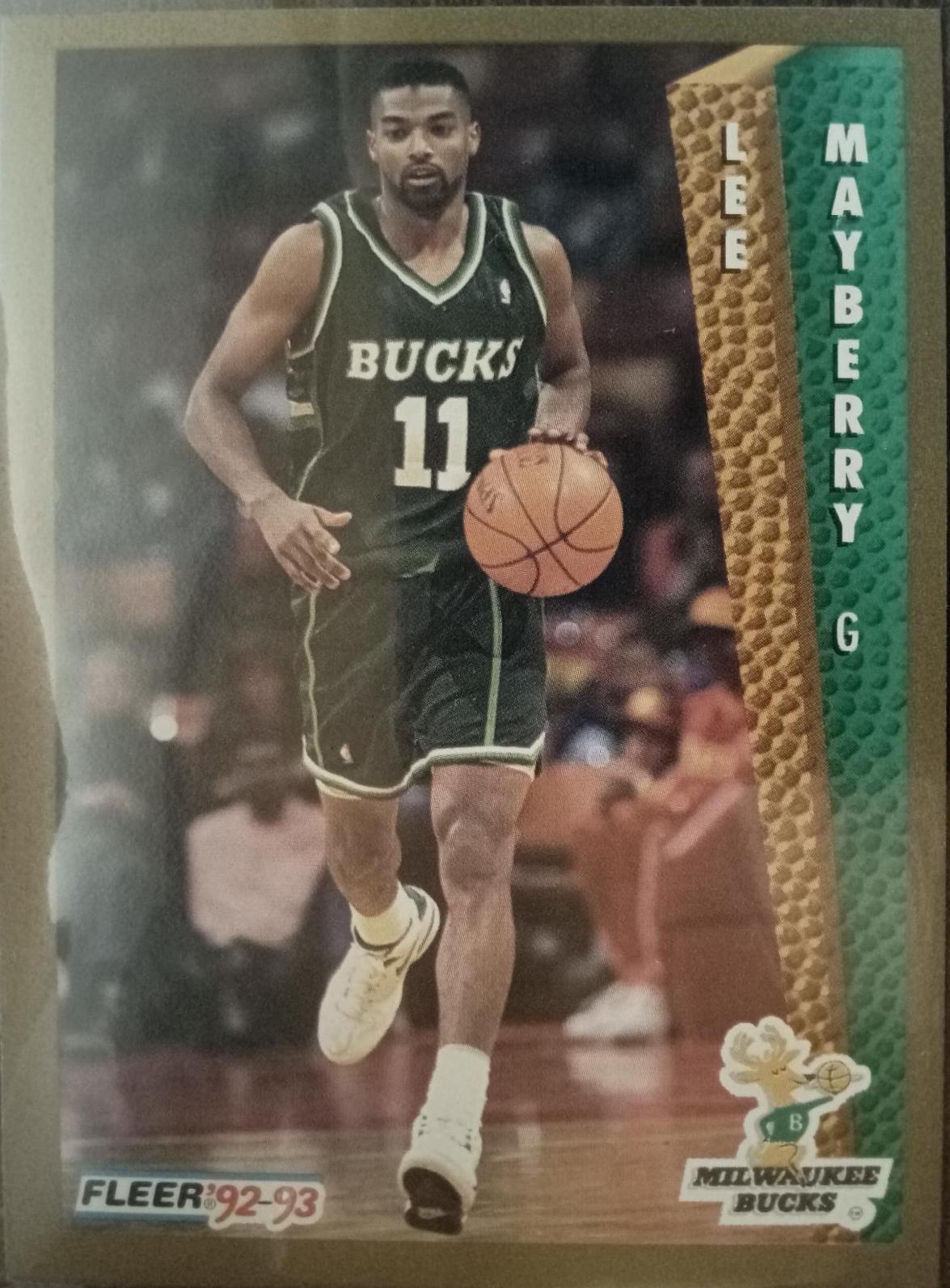 Lee Mayberry Basketball Cards 1992 Fleer