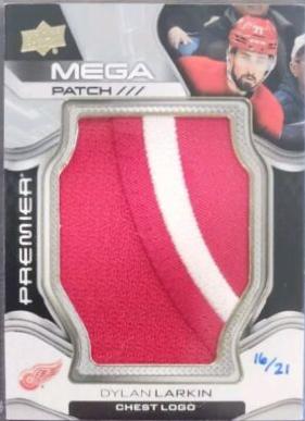 Dylan Larkin #PMP-DL 2022 Upper Deck Premier Mega Patch Hockey