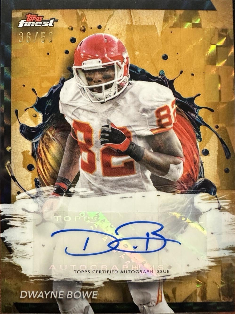 Dwayne Bowe [Gold Geometric Refractor] #FA-DB