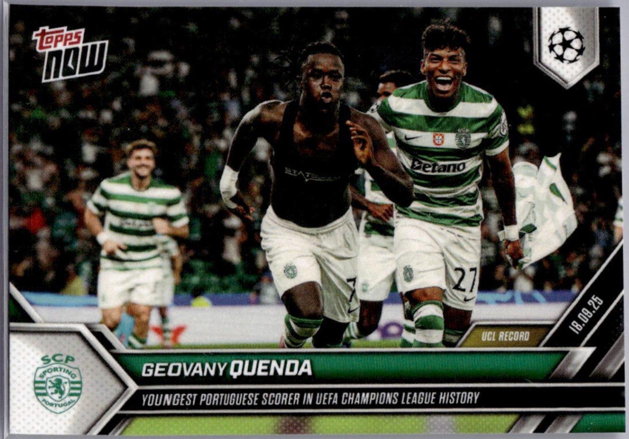 Geovany Quenda #23 2025 Topps Now UEFA Champions League
