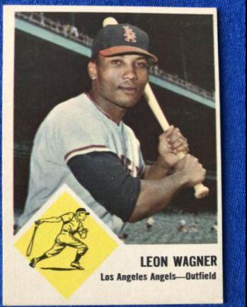 Leon Wagner #21 Baseball Cards 1963 Fleer