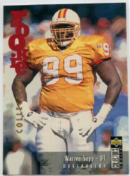 Warren Sapp #U58 Football Cards 1995 Collector's Choice Update