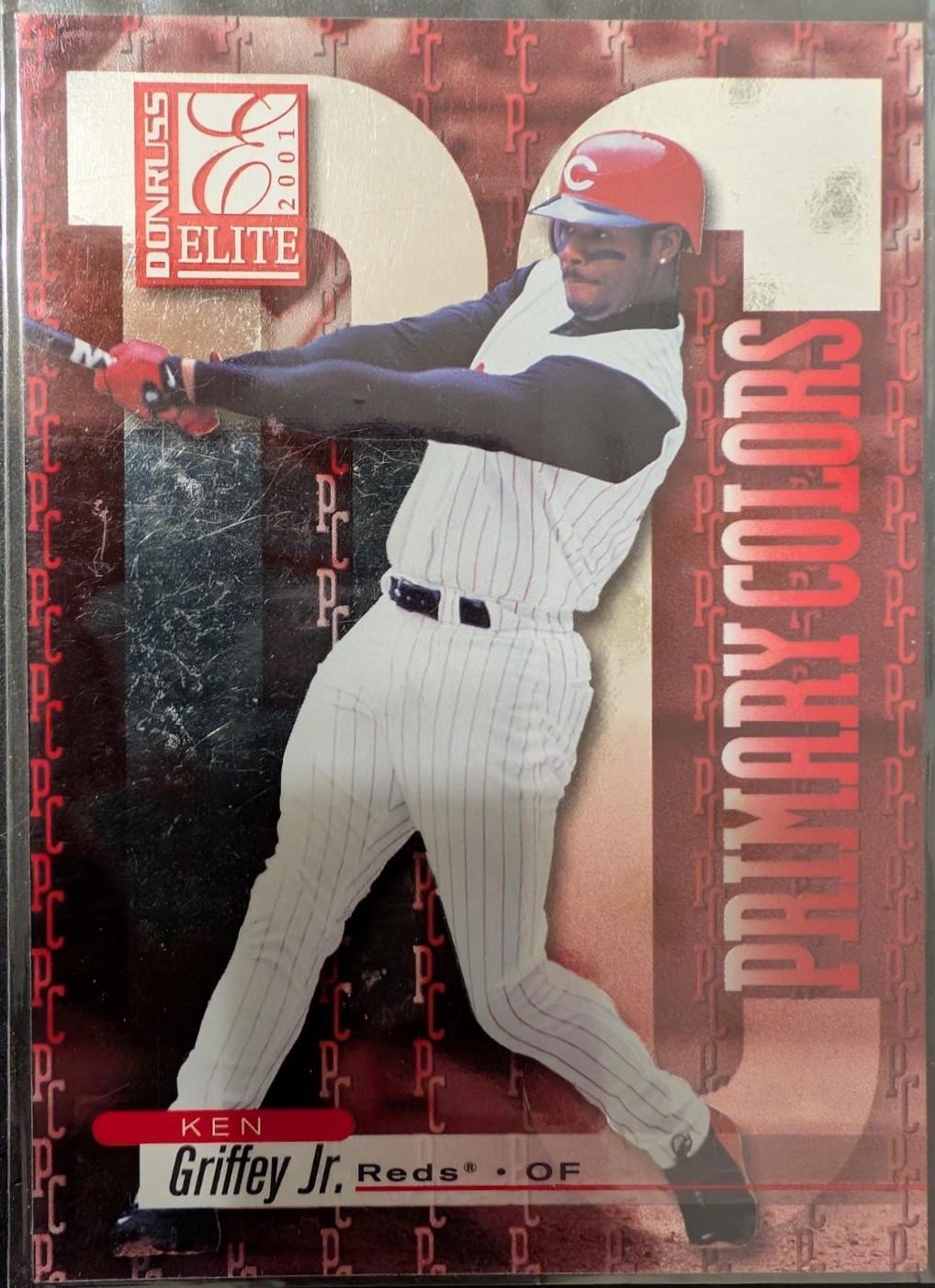 Ken Griffey Jr. #PC-12 #PC-12 Baseball Cards 2001 Donruss Elite Primary Colors