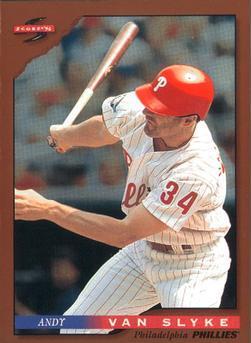 Andy Van Slyke #97 1996 Score Dugout Collection Baseball
