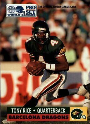 Tony Rice #39 1991 Pro Set Wlaf Football
