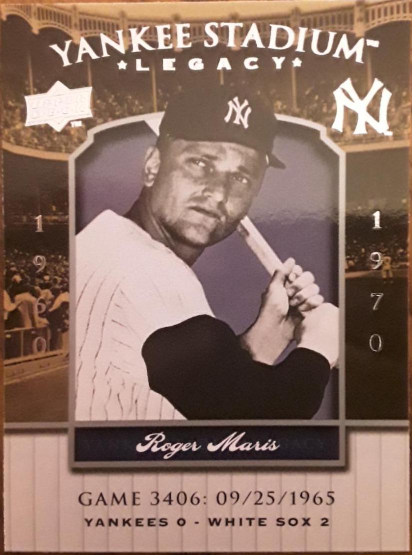 Roger Maris #3406 Baseball Cards 2008 Upper Deck Yankee Stadium Legacy
