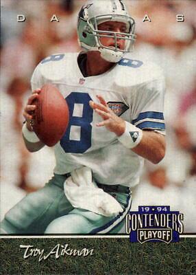 Troy Aikman #45 Football Cards 1994 Playoff Contenders