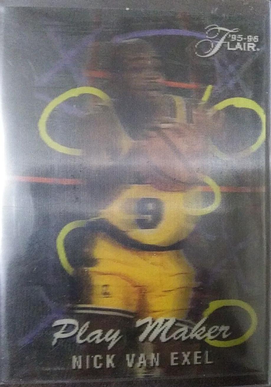 Nick Van Exel #10 Basketball Cards 1995 Flair Play Makers