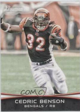 Cedric Benson #32 Football Cards 2012 Bowman