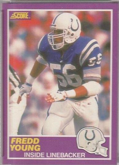 Fredd Young #367S Football Cards 1989 Panini Score Supplemental