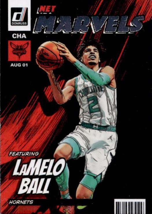 LaMelo Ball #7 Basketball Cards 2022 Panini Donruss Net Marvels