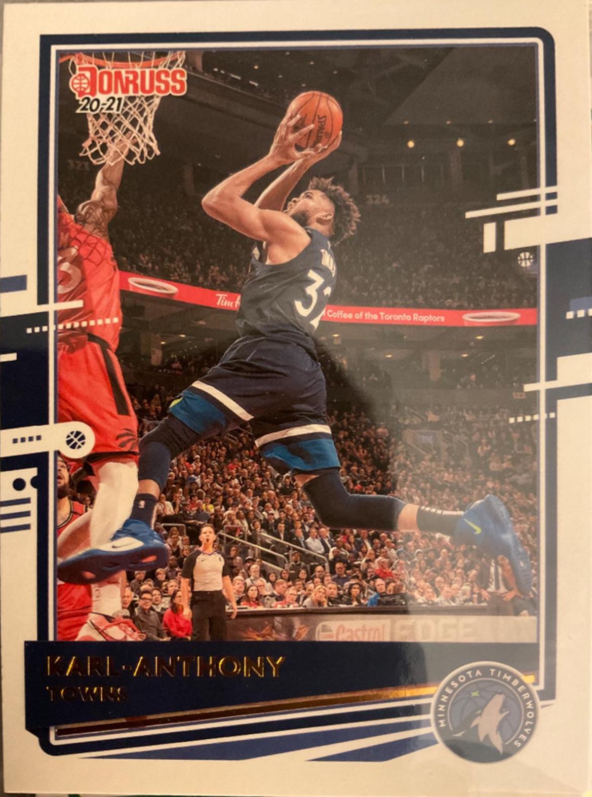 Karl-Anthony Towns #20 Basketball Cards 2020 Donruss