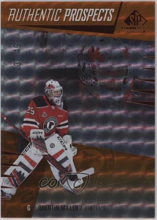 Quentin Miller #43 2023 Sp Game Used Chl Hockey