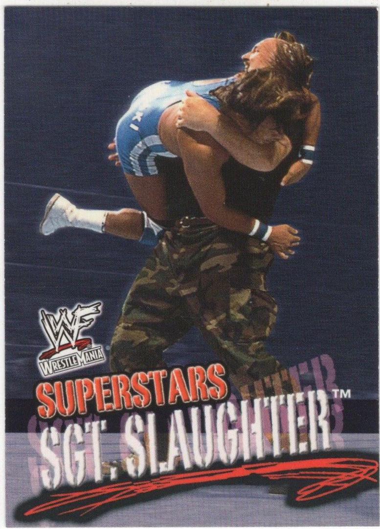 Sgt. Slaughter #29 Wrestling Cards 2001 Fleer WWF Wrestlemania