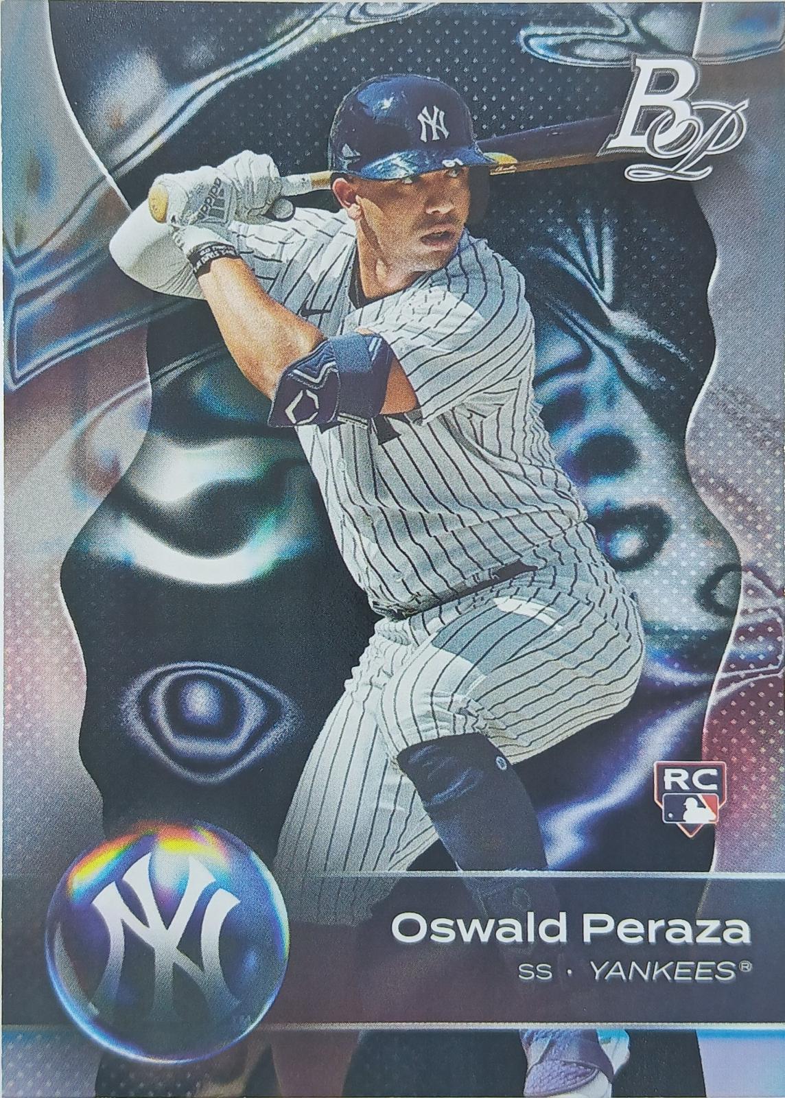 Oswald Peraza #57 Baseball Cards 2023 Bowman Platinum