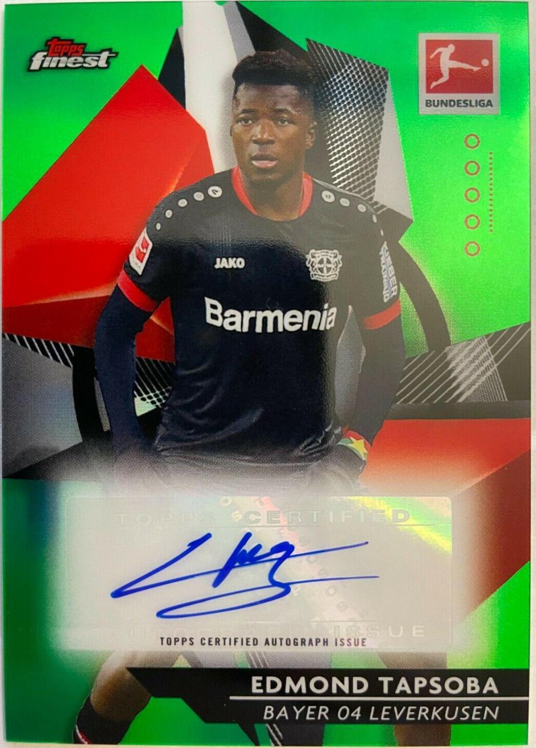 Edmond Tapsoba #BCA-ET 2020 Topps Finest Bundesliga Autographs Soccer