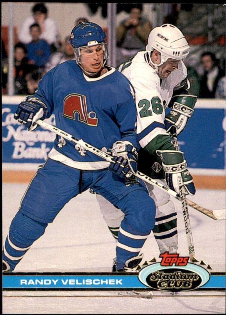 Randy Velischek #27 Hockey Cards 1991 Stadium Club