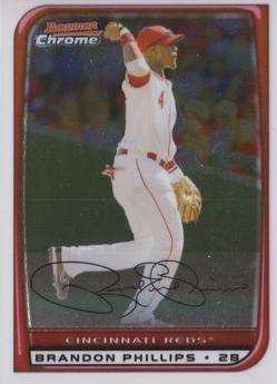 Brandon Phillips #3 Baseball Cards 2008 Bowman Chrome