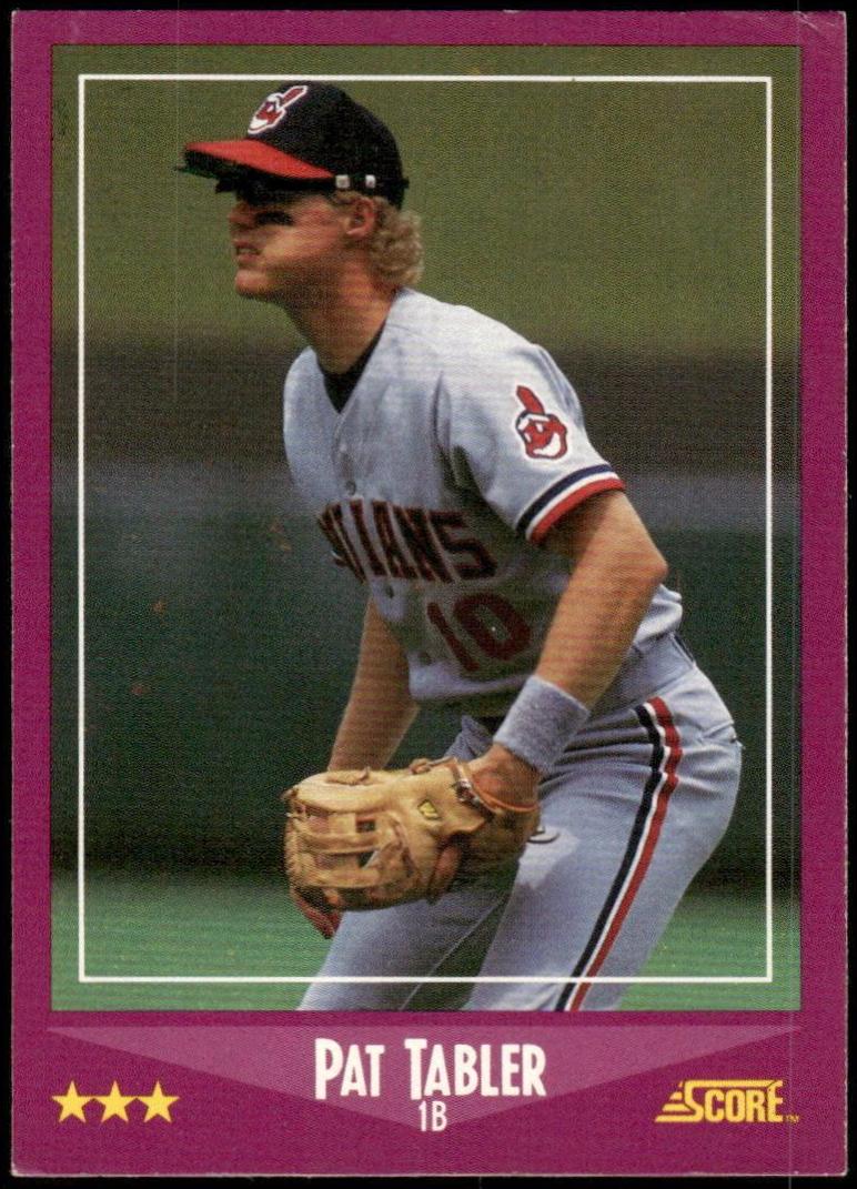 Pat Tabler #23 Baseball Cards 1988 Score Glossy
