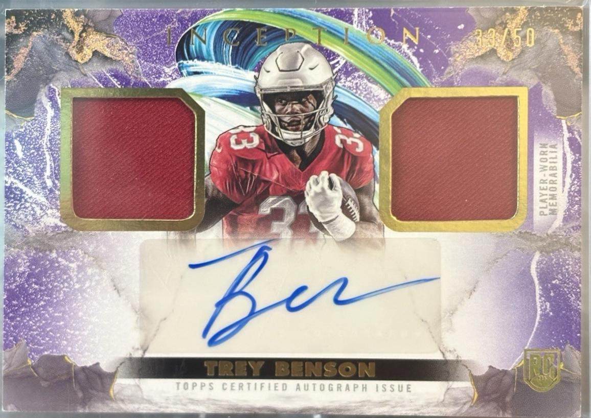 Trey Benson [Orange] #FFRA-TB Prices | 2024 Topps Inception Franchise ...