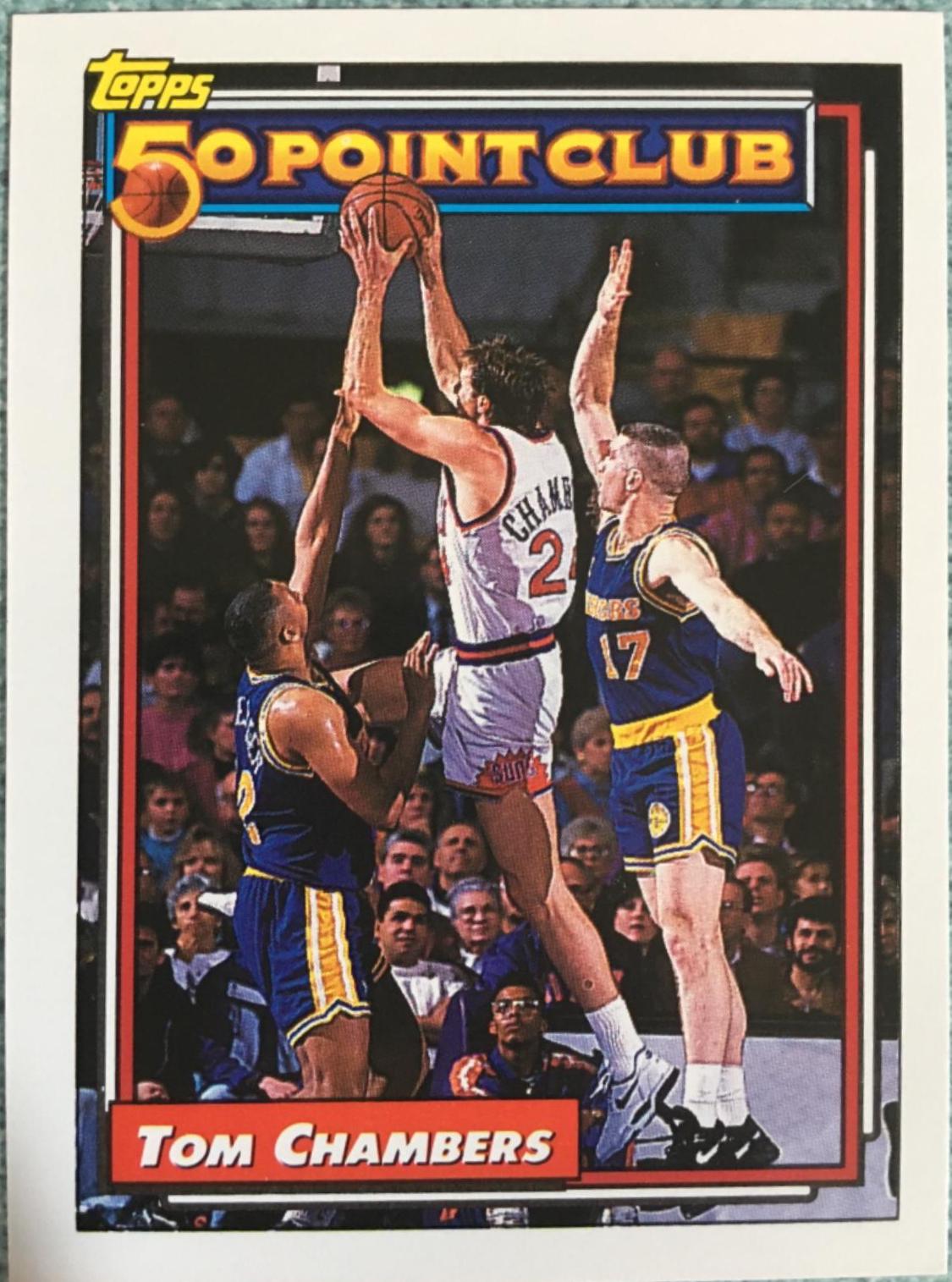 Tom Chambers #201 Basketball Cards 1992 Topps