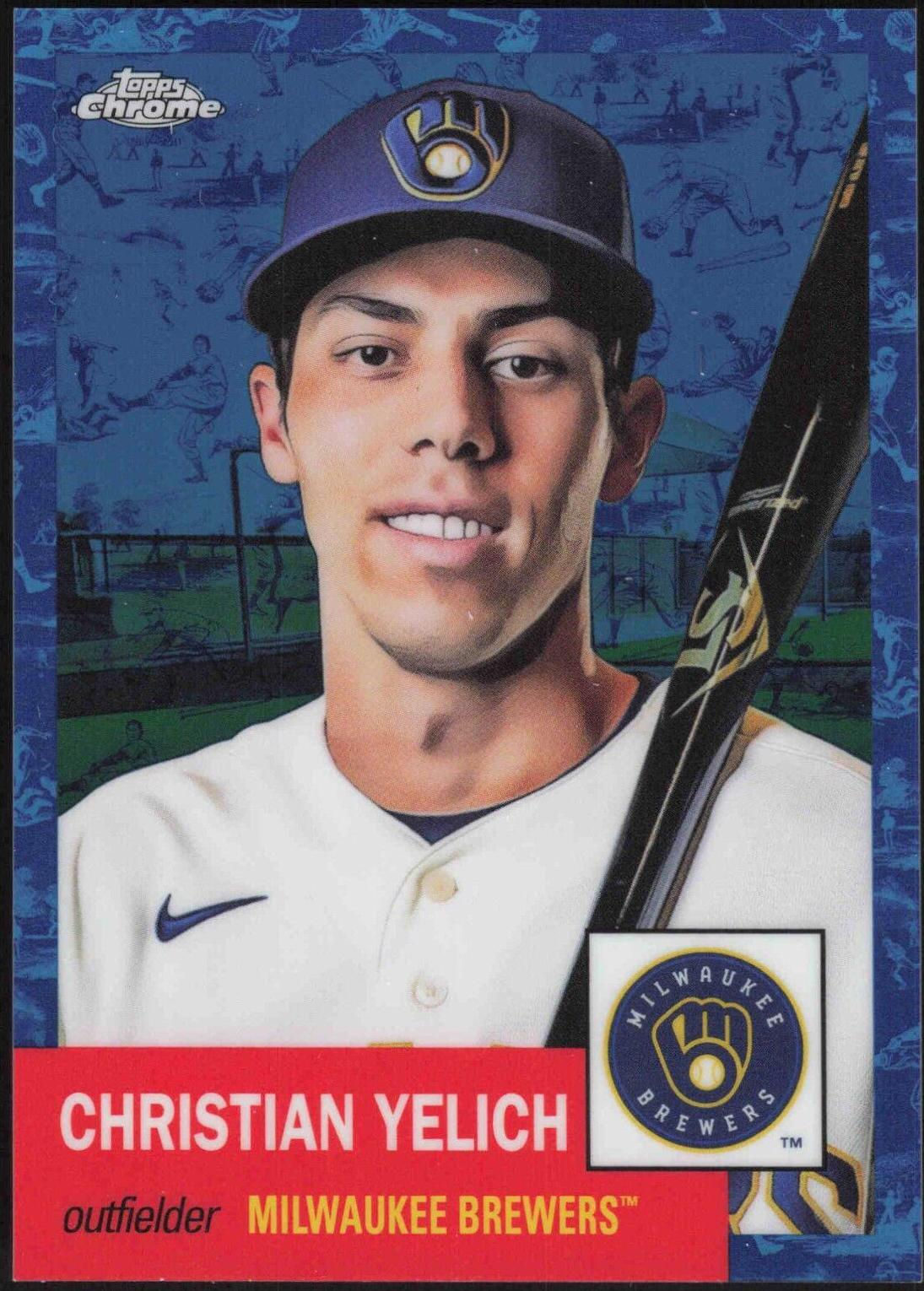 Christian Yelich [Toile White Blue] #489