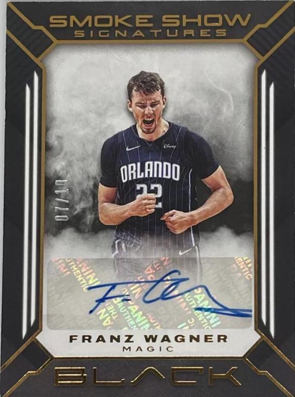 Franz Wagner #SS-FWA Basketball Cards 2022 Panini Black Smoke Show Signatures