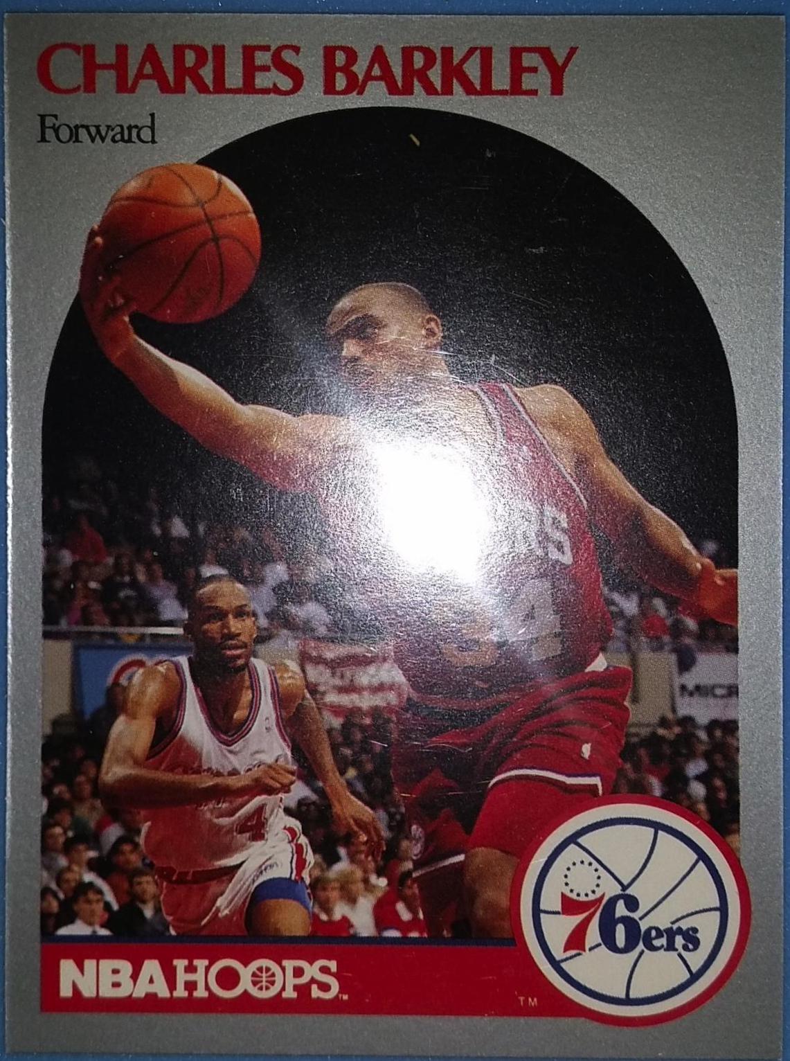 Charles Wade Barkley #225 Basketball Cards 1990 Hoops