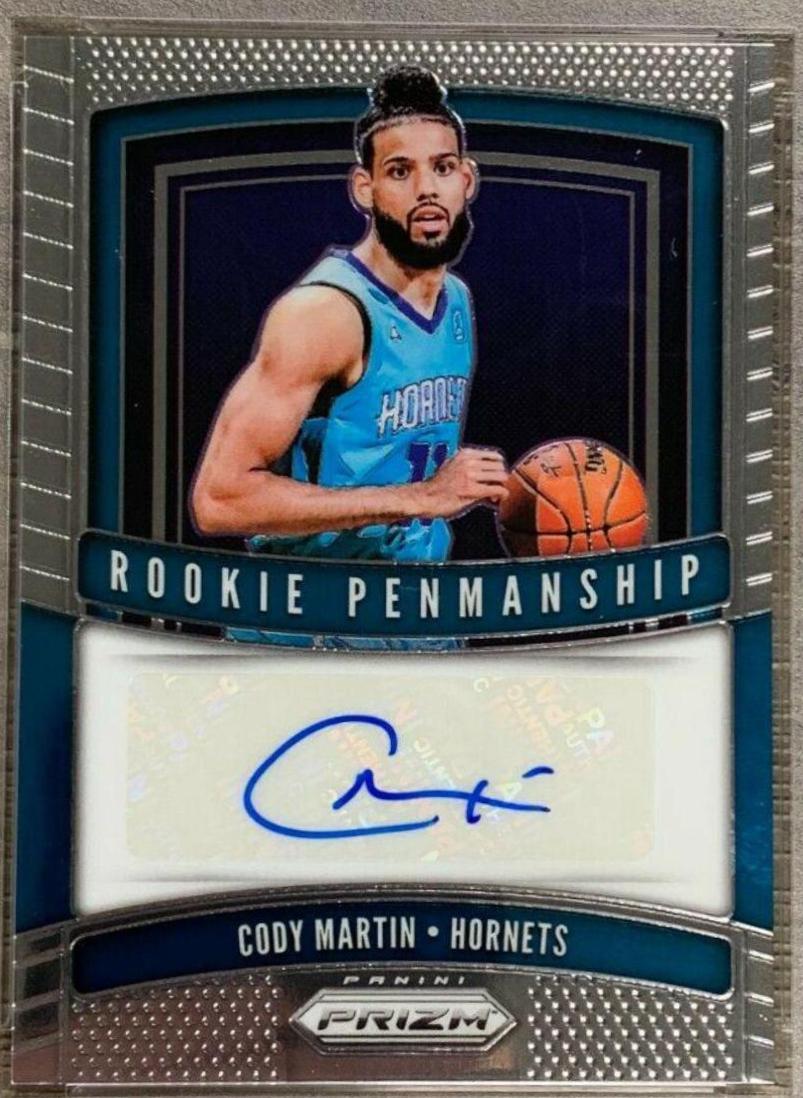 Cody Martin #RPCMT Basketball Cards 2019 Panini Prizm Rookie Penmanship
