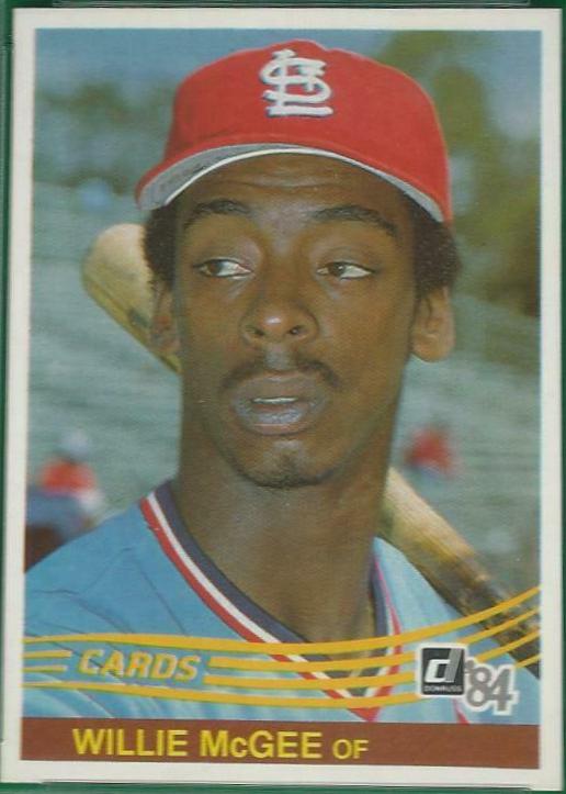 Willie McGee #353 1984 Donruss Baseball