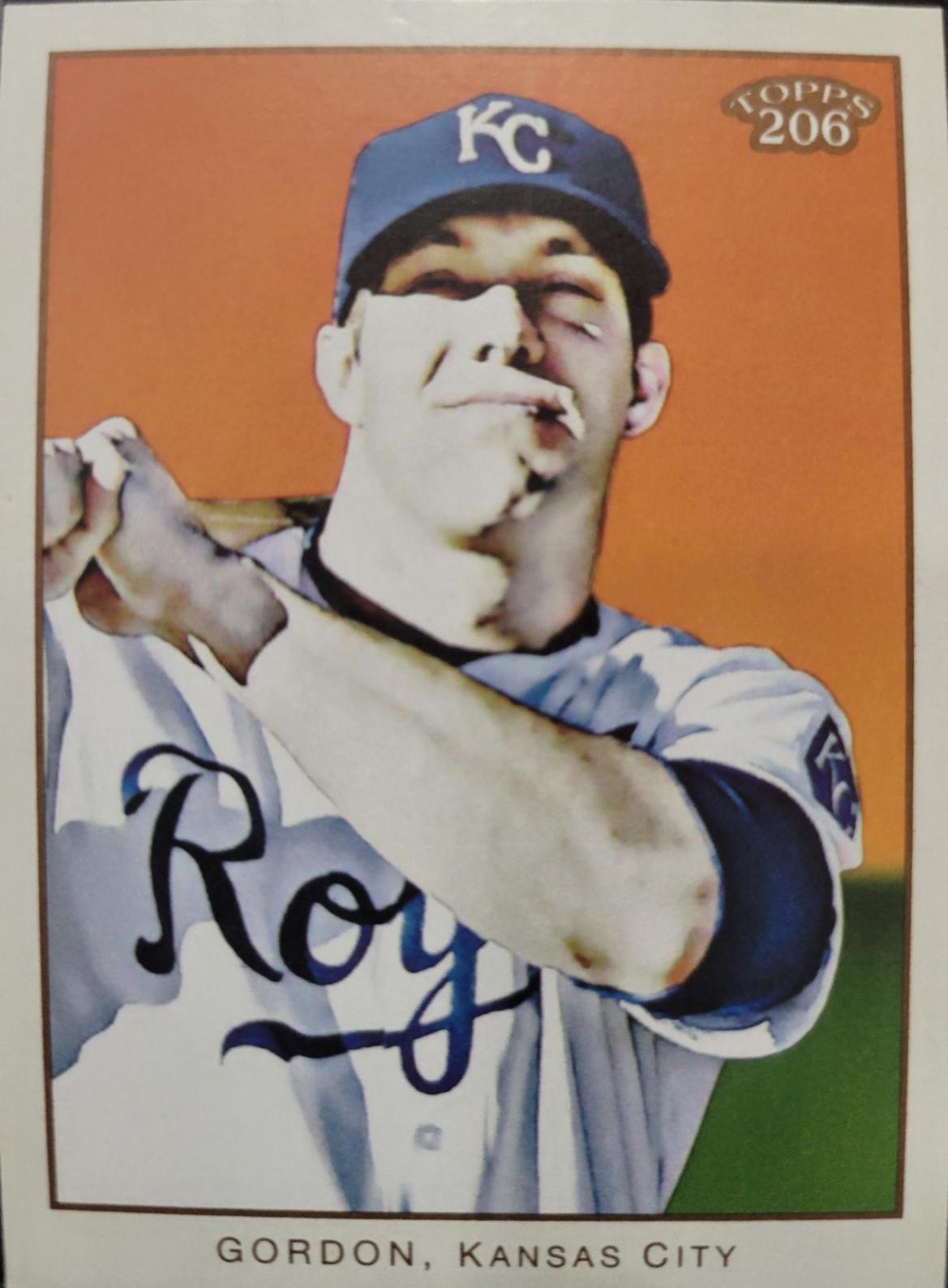 Alex Gordon #256 Baseball Cards 2009 Topps 206
