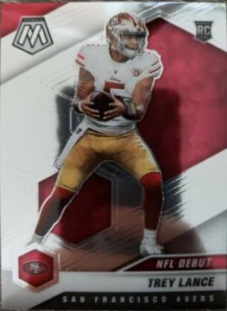 Trey Lance #244 Football Cards 2021 Panini Mosaic