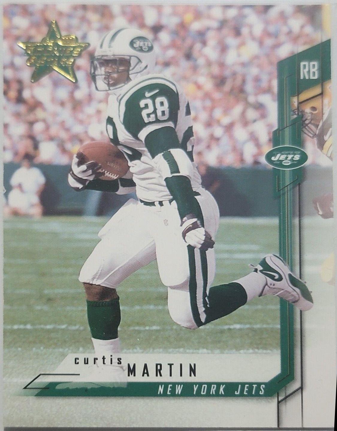 Curtis Martin #17 Football Cards 2001 Leaf Rookies & Stars